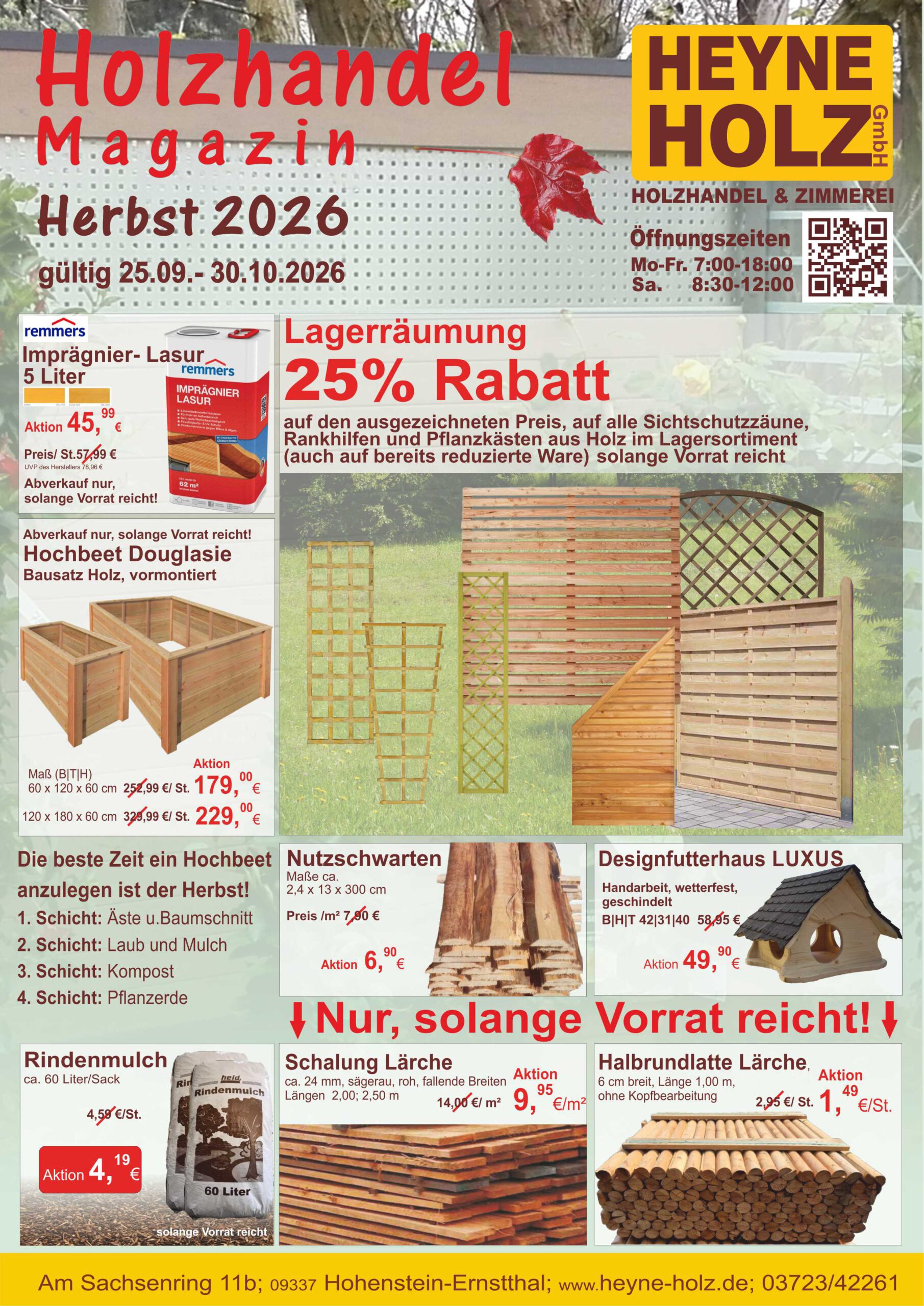 Aktionsflyer – Herbst 26